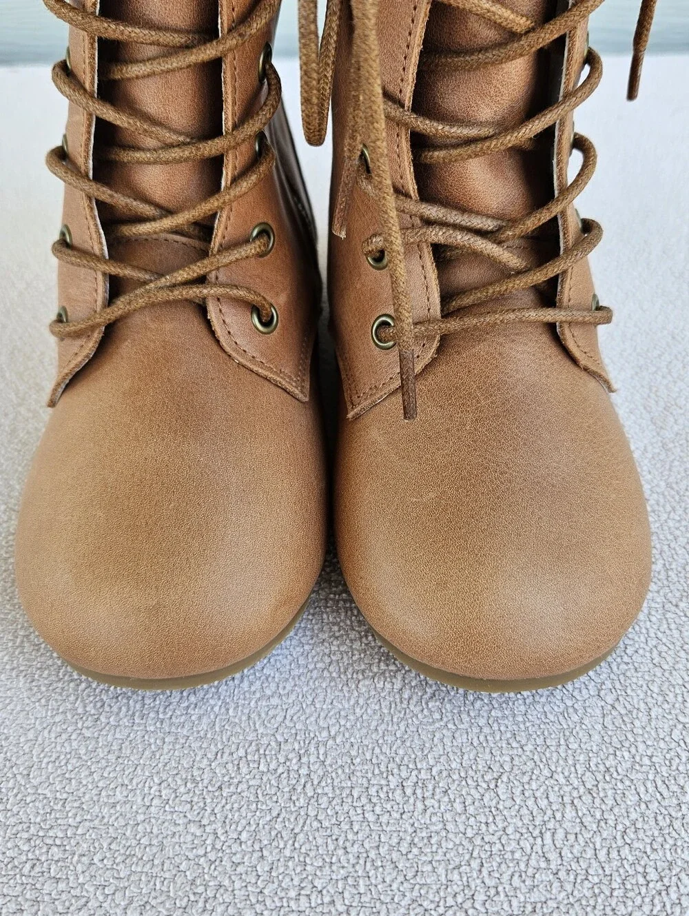 Spellbound Faux Leather Riding Boots Toddler SZ 11 Zipper Brown Round Toe